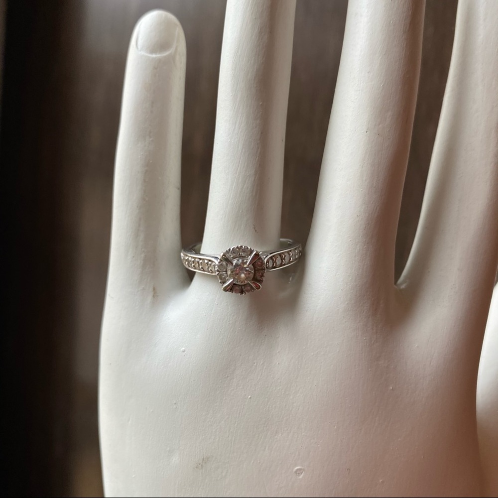 Helzberg 14KW 1/2 CTW Diamond Ring, Engagement Wedding, Bridal - Picture 3 of 17